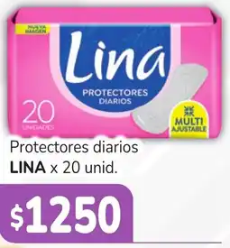 Unico Supermercados Lina protectores diarios oferta