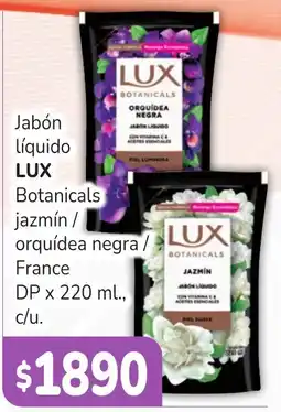 Unico Supermercados Lux jabón líquido botanicals jazmín / orquídea negra / france oferta