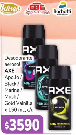 Unico Supermercados Axe desodorante aerosol oferta