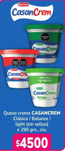 Unico Supermercados Casancrem queso crema oferta