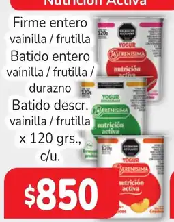 Unico Supermercados La serenisima yogur nutricion activa oferta