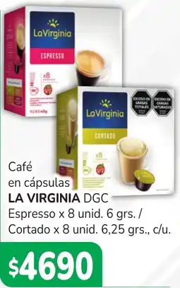 Unico Supermercados La virginia café en cápsulas oferta