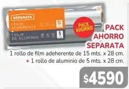 Unico Supermercados Separata film adherente oferta