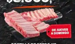 Supermercados Damesco Costilla de cerdo oferta