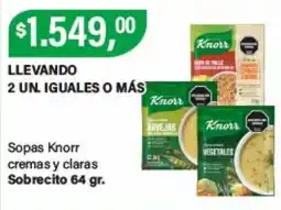 Supermercados Damesco Knorr sopas cremas y claras oferta