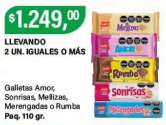 Galletas Amor, Sonrisas, Mellizas, Merengadas o Rumba
