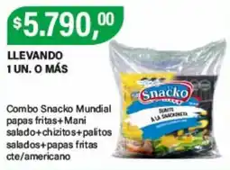 Supermercados Damesco Snacko combo mundial oferta