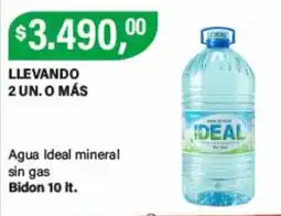 Supermercados Damesco Ideal agua mineral sin gas oferta