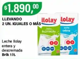 Supermercados Damesco Ilolay leche entera y descremada oferta