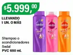 Supermercados Damesco Sedal shampoo o acondicionadores oferta