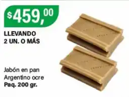 Supermercados Damesco Argentino jabón en pan ocre oferta
