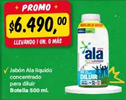 Supermercados Damesco Ala jabón liquido concentrado para diluir oferta