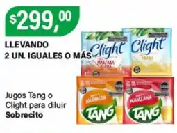 Supermercados Damesco Tang jugos o Clight para diluir oferta