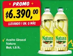 Supermercados Damesco Natura aceite girasol oferta