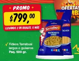 Supermercados Damesco Terrabusi fideos largos o guiseros oferta