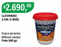 Supermercados Damesco Milkaut dulce de leche campo oferta