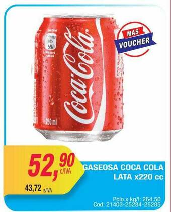 Maxiconsumo Gaseosa Coca Cola oferta