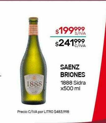 Nini Mayorista Saenz Briones 1888 Sidra oferta