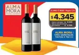 Carrefour Maxi Alma mora - vino varietales tintos oferta