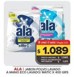 Carrefour Maxi Ala - jabon polvo lavado a mano eco lavado oferta