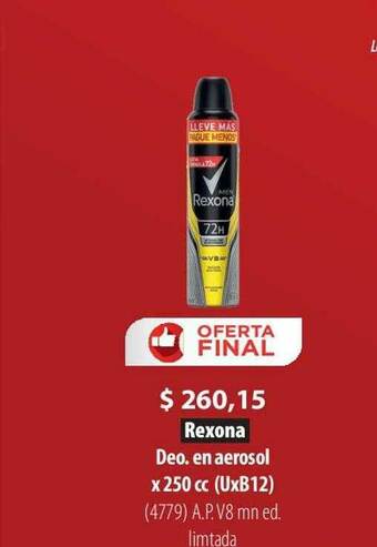 Parodi Rexona Deo.en Aerosol oferta