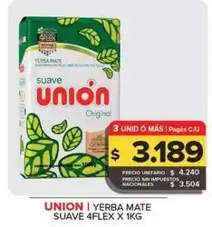 Carrefour Maxi Union - yerba mate suave 4flex oferta