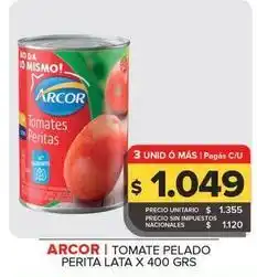 Carrefour Maxi Arcor - tomate pelado oferta