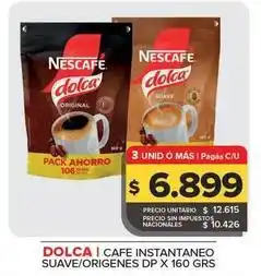 Carrefour Maxi Dolca - cafe instantaneo suave oferta