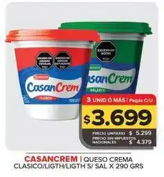 Carrefour Maxi Casancrem - queso crema clasico oferta