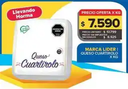 Carrefour Maxi Marca lider - queso cuartirolo oferta