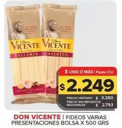 Carrefour Maxi Don vicente - fideos oferta