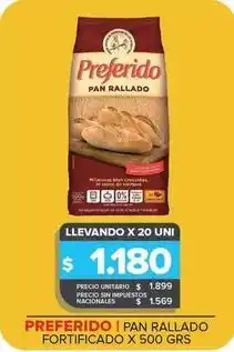 Carrefour Maxi Preferido - pan rallado fortificado oferta