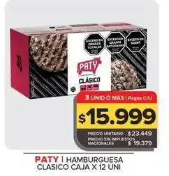 Carrefour Maxi Paty - hamburguesa clásico oferta