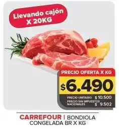 Carrefour Maxi Carrefour - bondiola congelada oferta