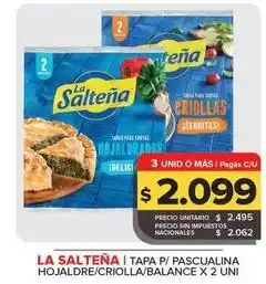 Carrefour Maxi La salteña - tapa p/pascualina hojaldre oferta