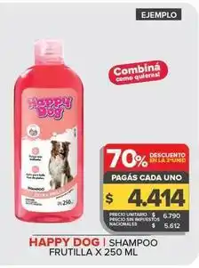 Carrefour Maxi Happy dog - shampoo frutilla oferta