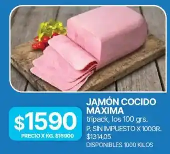 Jamón cocido máxima