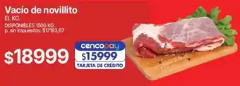 Supermercados Vea Vacío de novillito oferta
