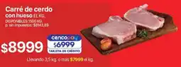 Supermercados Vea Carré de cerdo con hueso oferta