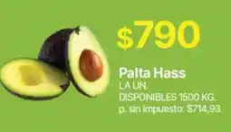 Supermercados Vea Palta Hass oferta