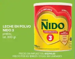 Supermercados Vea Nido leche en polvo nido 3 oferta