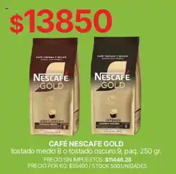 Supermercados Vea Nescafe gold oferta