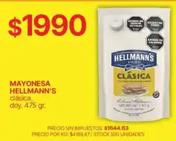 Supermercados Vea Hellmann's mayonesa clásica oferta