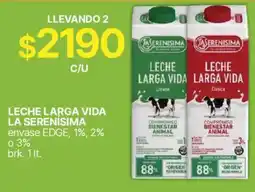 Supermercados Vea La serenisima leche larga vida oferta