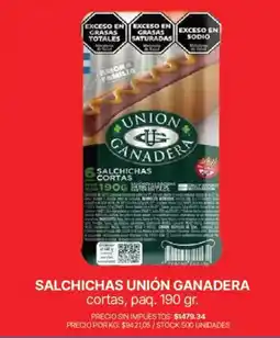 Supermercados Vea Union ganadera salchichas cortas oferta