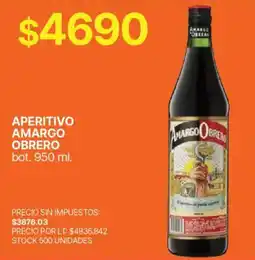 Supermercados Vea Amargo obrero aperitivo oferta