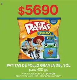 Supermercados Vea Patitas patitas de pollo granja del sol oferta