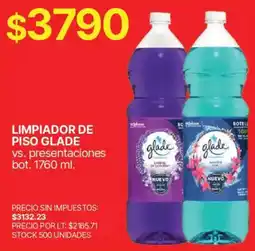 Supermercados Vea Glade limpiador de piso oferta