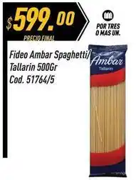 Supermercados Comodin Ambar - fideo spaghetti tallarin cod. 51764/5 oferta