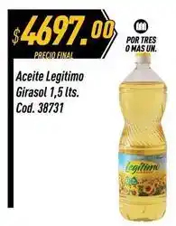 Legítimo - aceite girasol cod. 38731